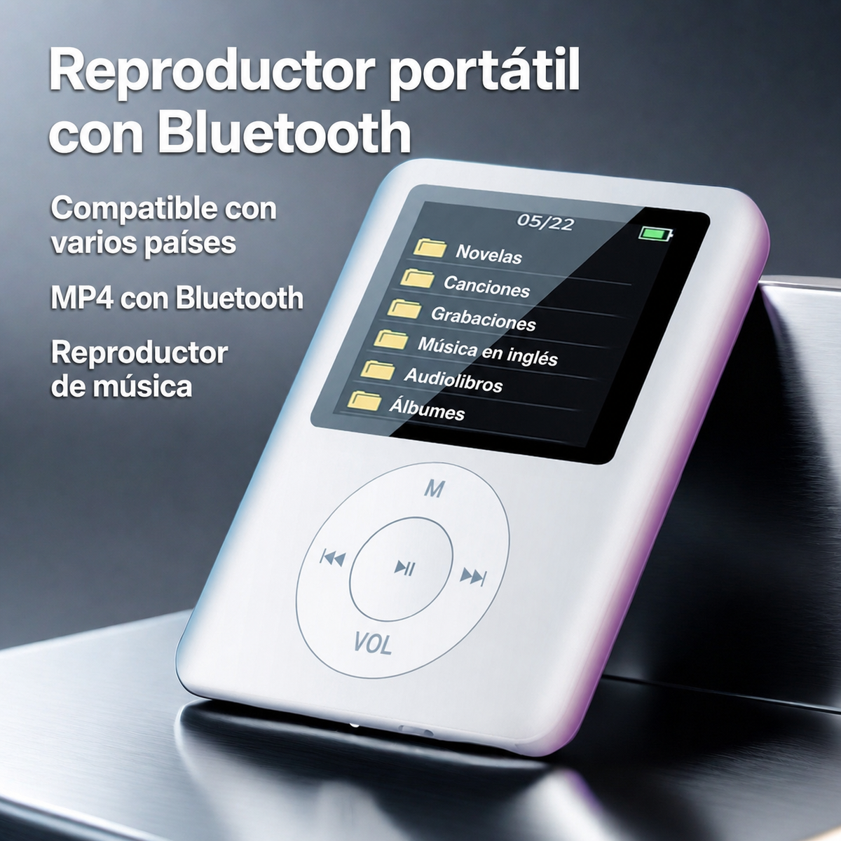Reproductor MP3/MP4 Bluetooth y a color - 2