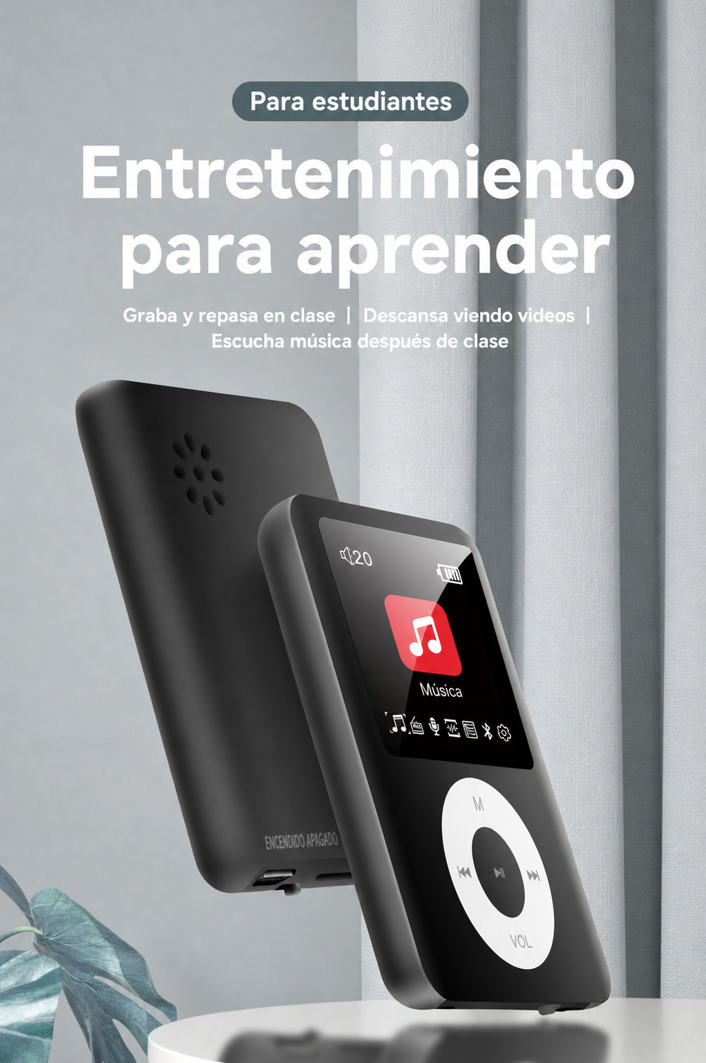 Reproductor MP3/MP4 Bluetooth y a color - 8