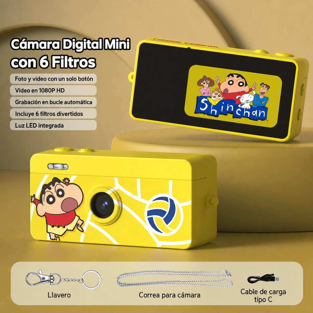 Cámara Digital Mini con 6 Filtros - 7