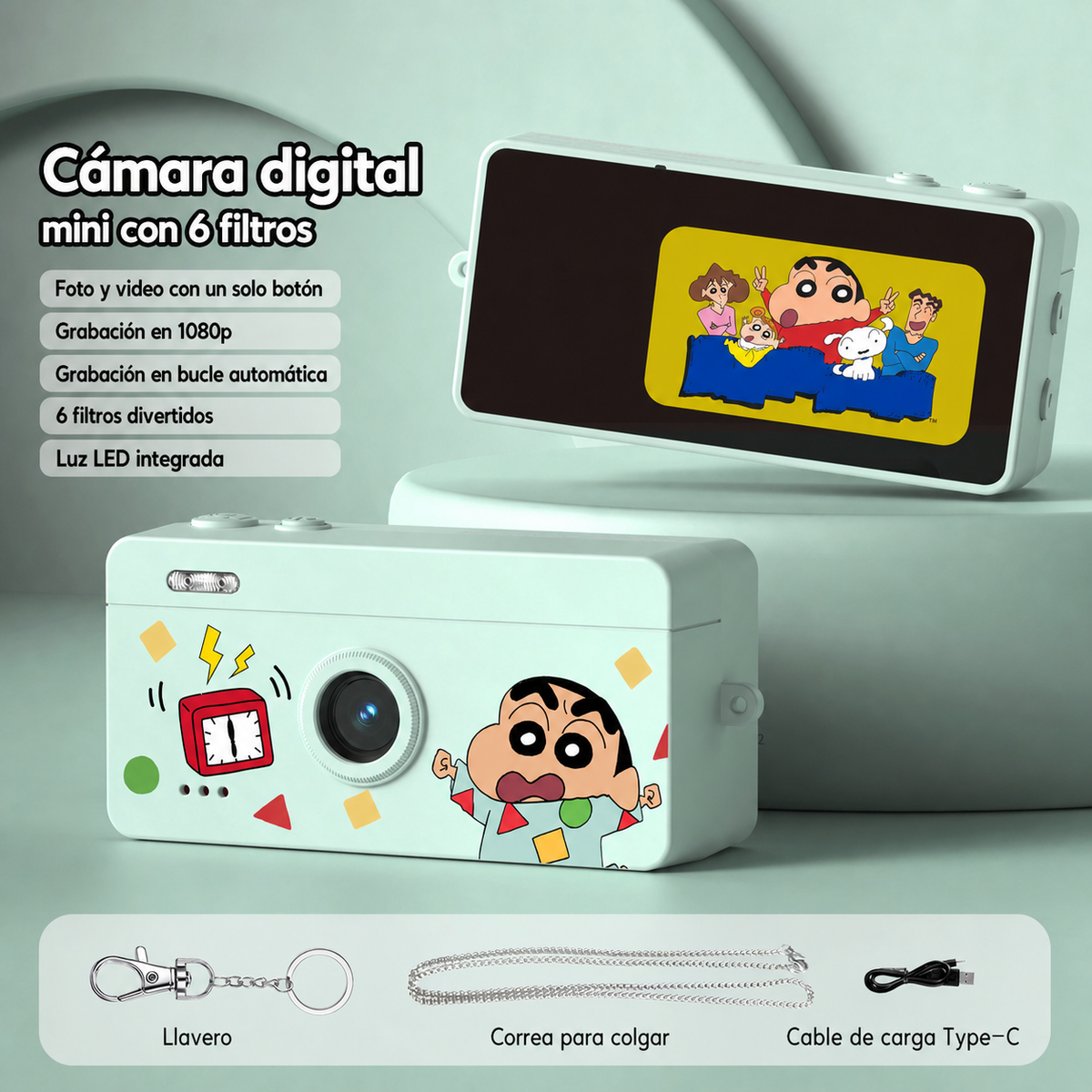 Cámara Digital Mini con 6 Filtros