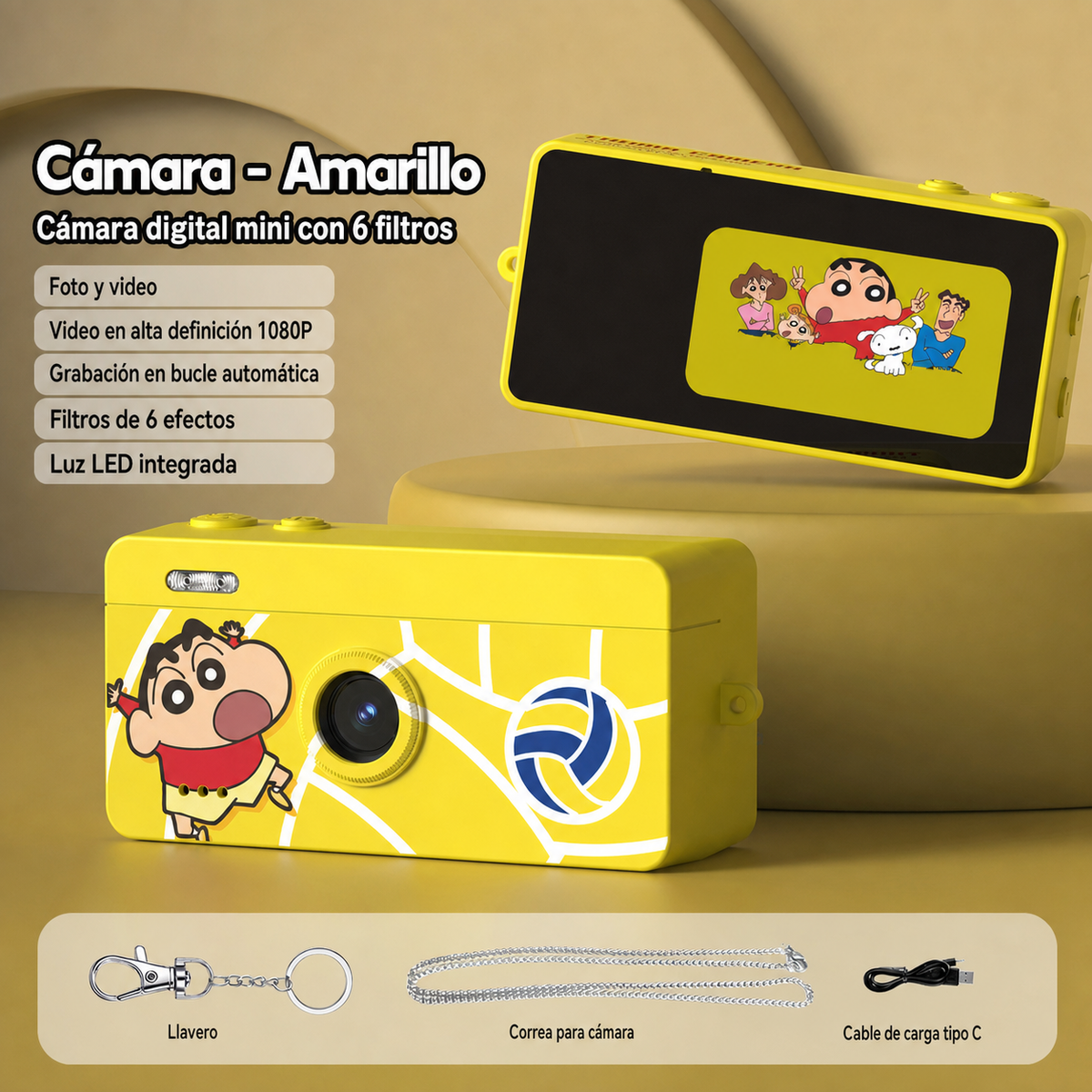Cámara Digital Mini con 6 Filtros