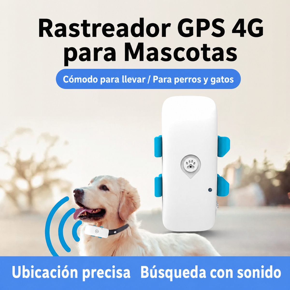 Rastreador GPS 4G para Mascotas - 1