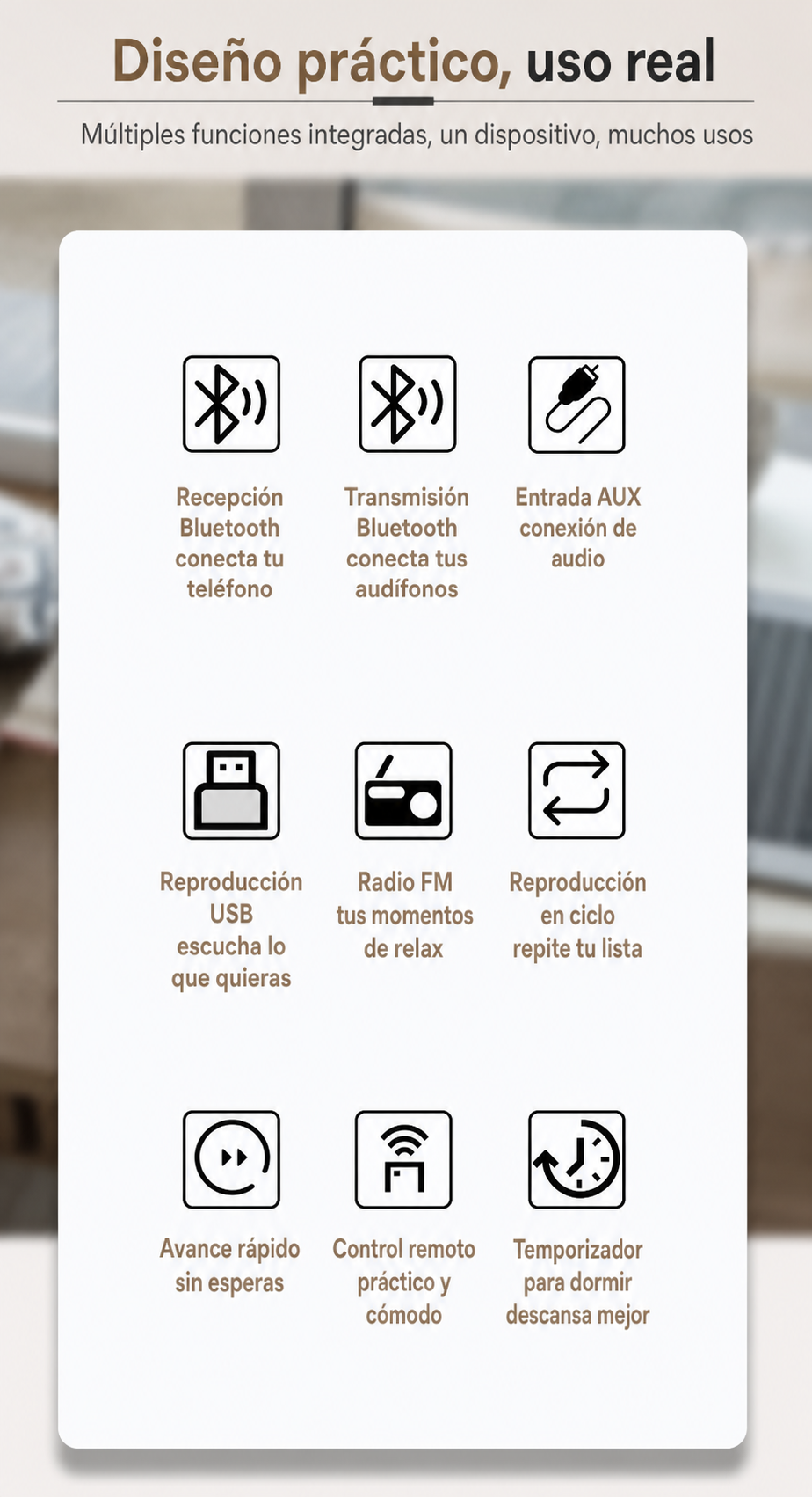 Reproductor de CD portátil con Bluetooth - 10