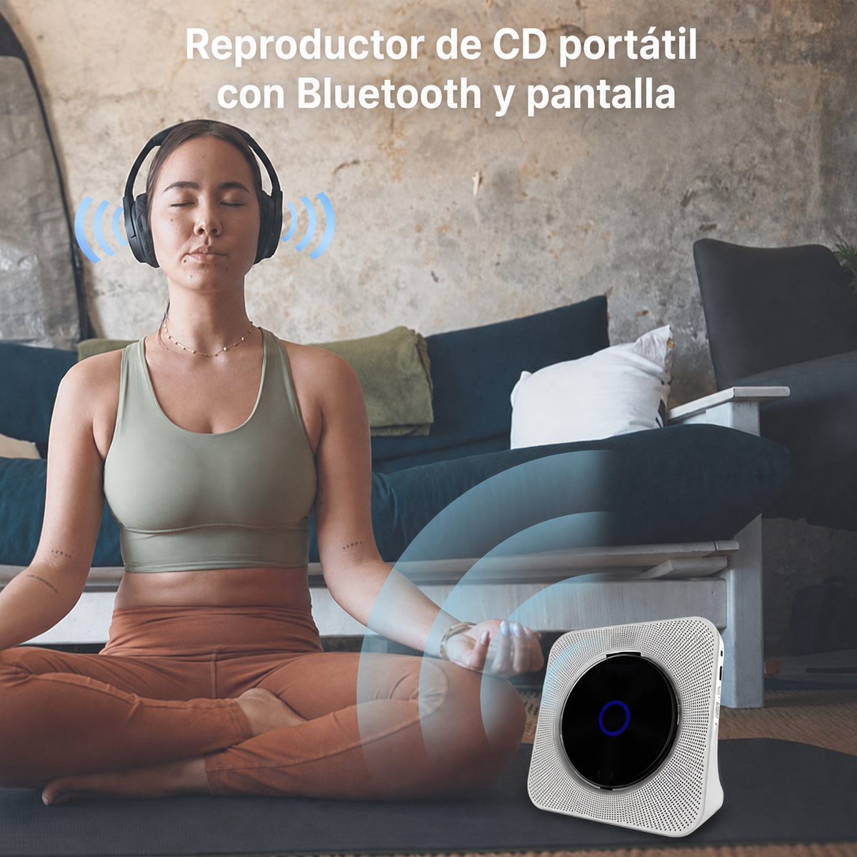 Reproductor de CD portátil con Bluetooth - 1