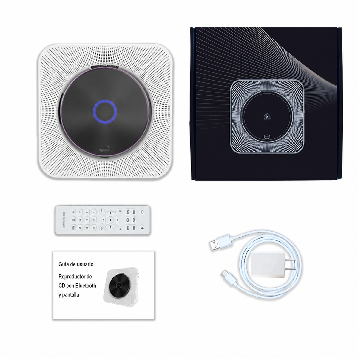 Reproductor de CD portátil con Bluetooth - 3