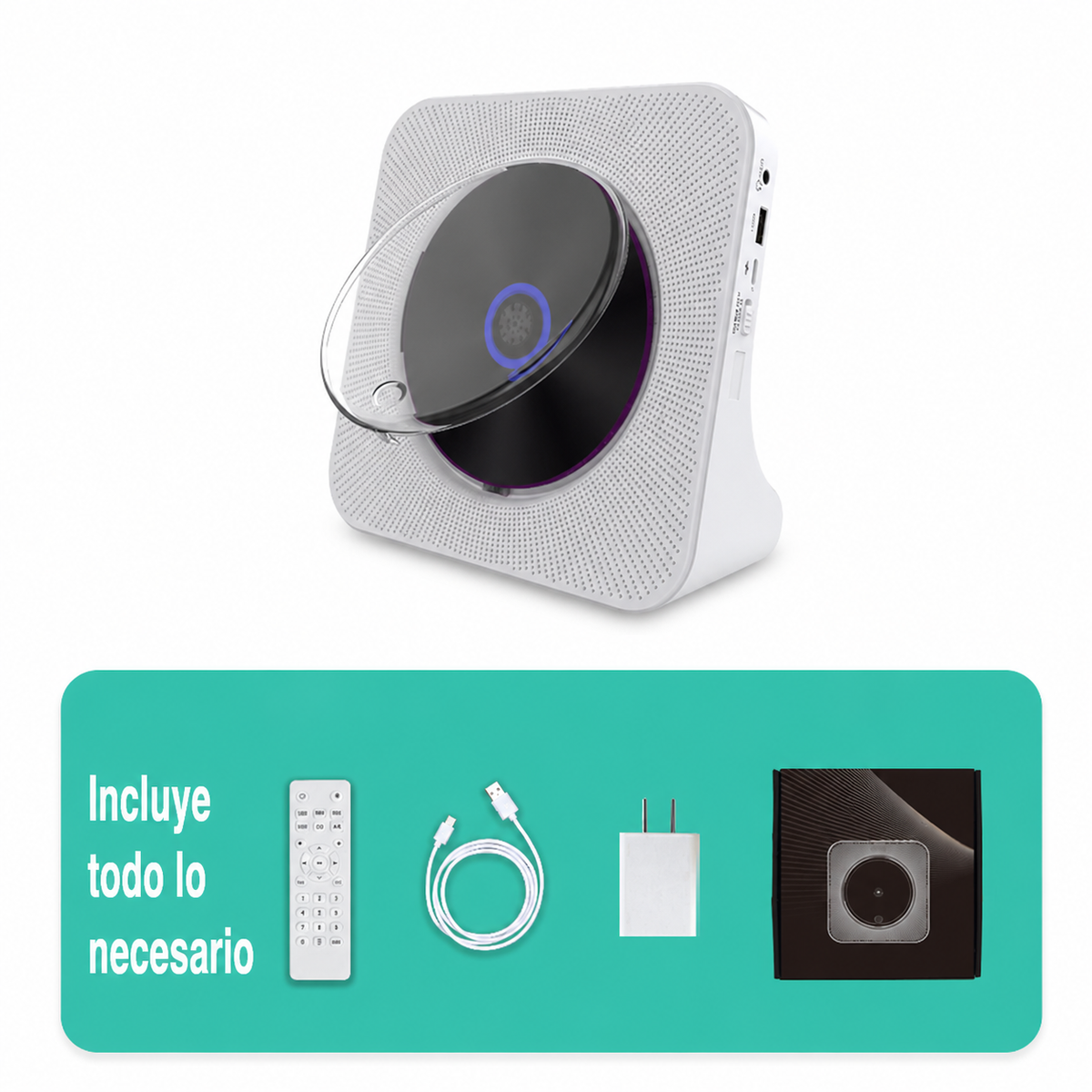 Reproductor de CD portátil con Bluetooth - 6
