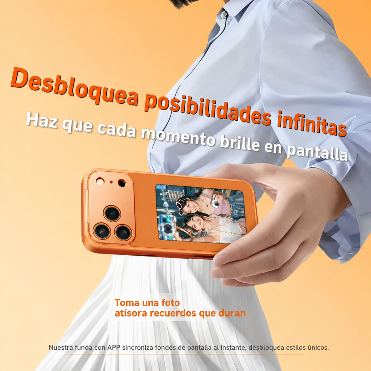 Funda iPhone 17 con Pantalla de Tinta E-ink y NFC - 2