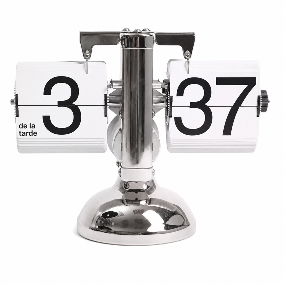 Reloj de Mesa Vintage con Hojas Giratorias - 4
