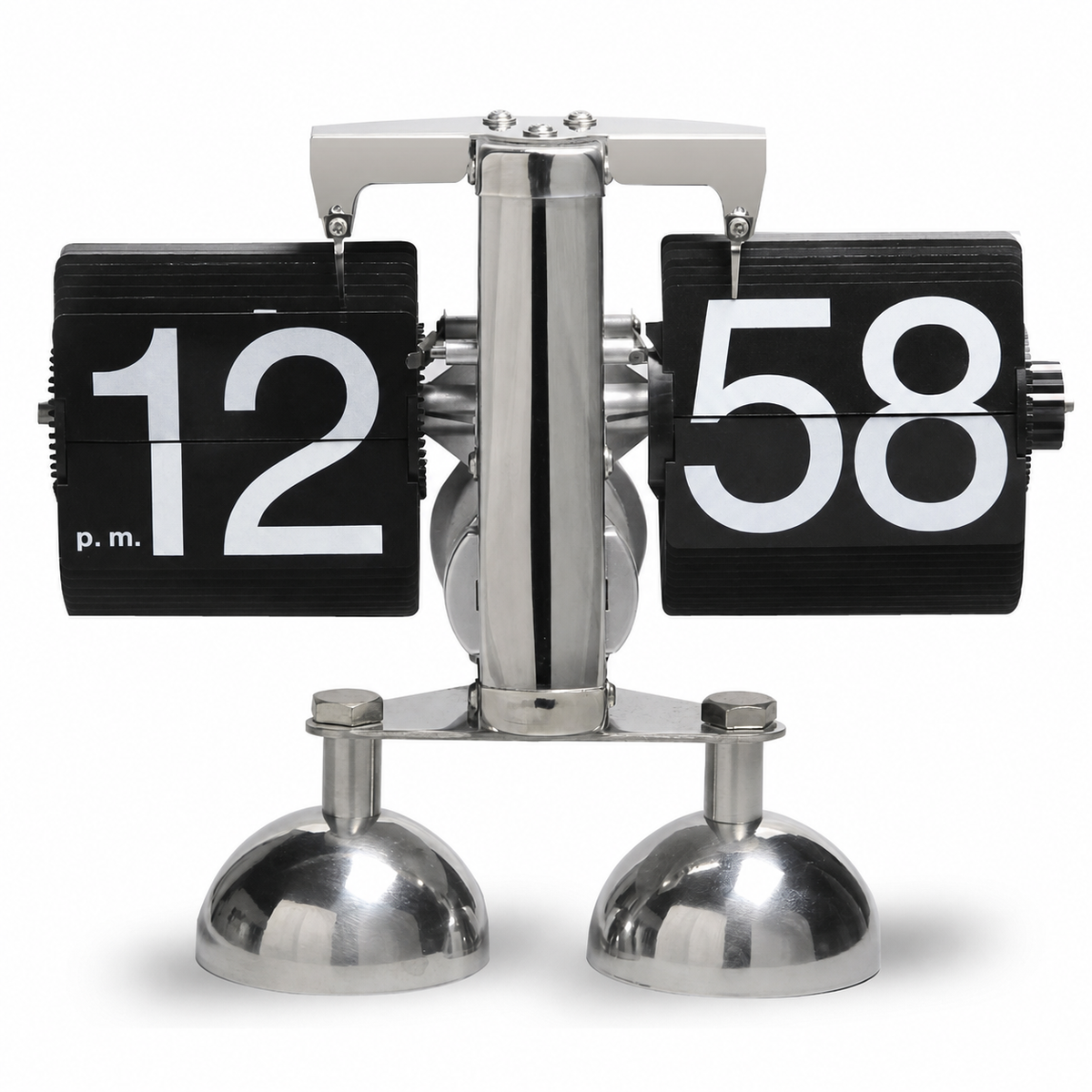 Reloj de Mesa Vintage con Hojas Giratorias - 5