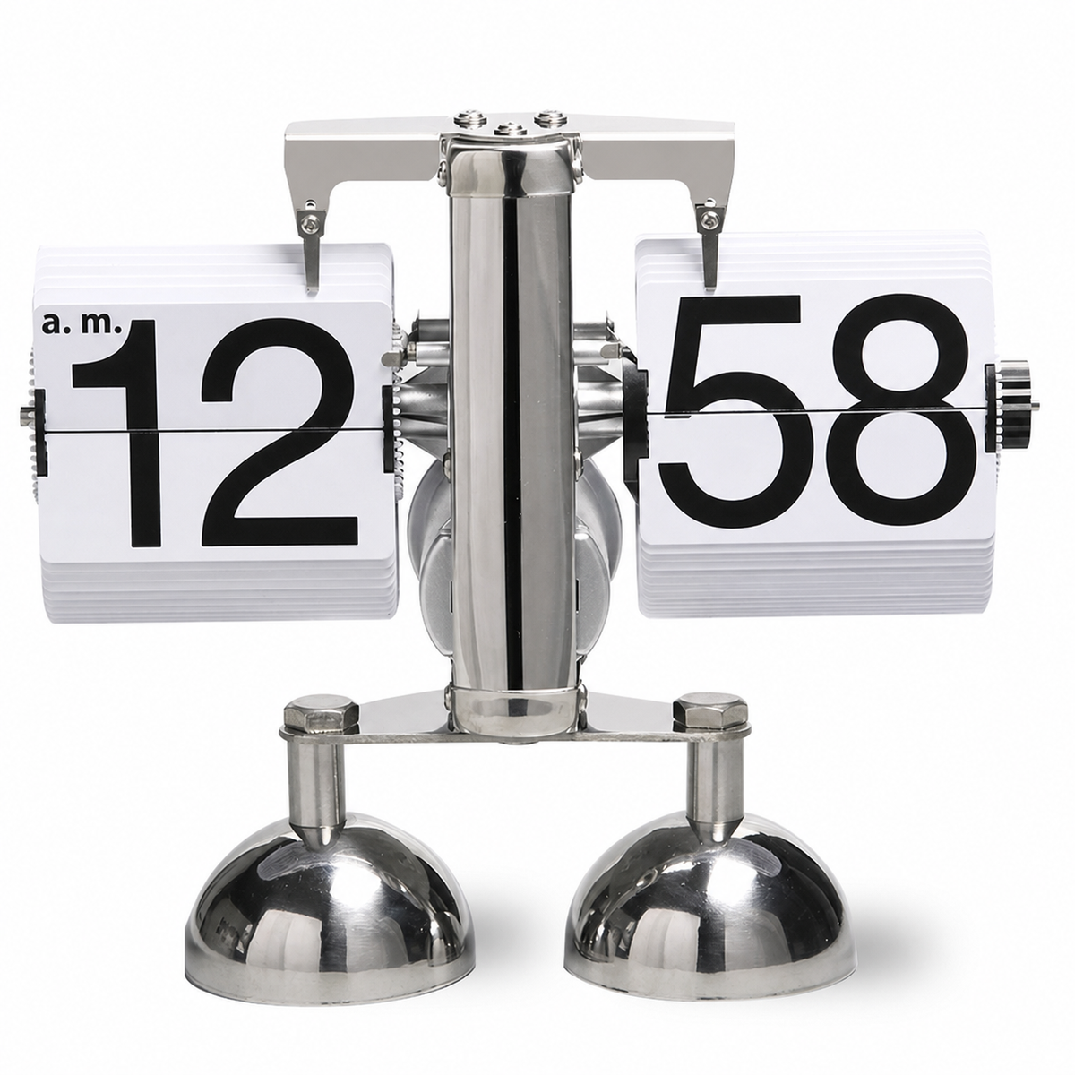 Reloj de Mesa Vintage con Hojas Giratorias - 7