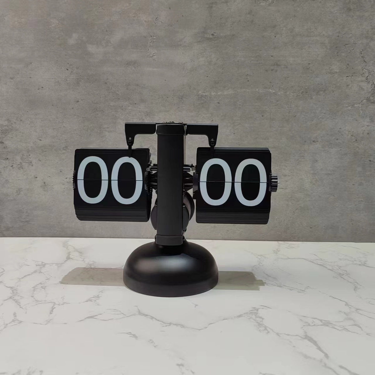 Reloj de Mesa Vintage con Hojas Giratorias