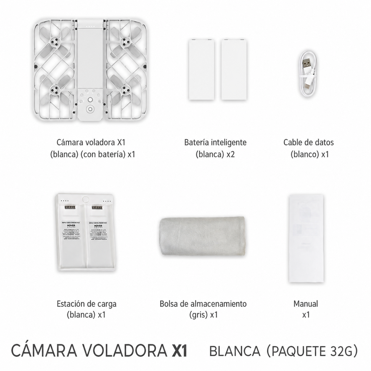 Cámara voladora X1 Hover para selfies y juego familiar - 7