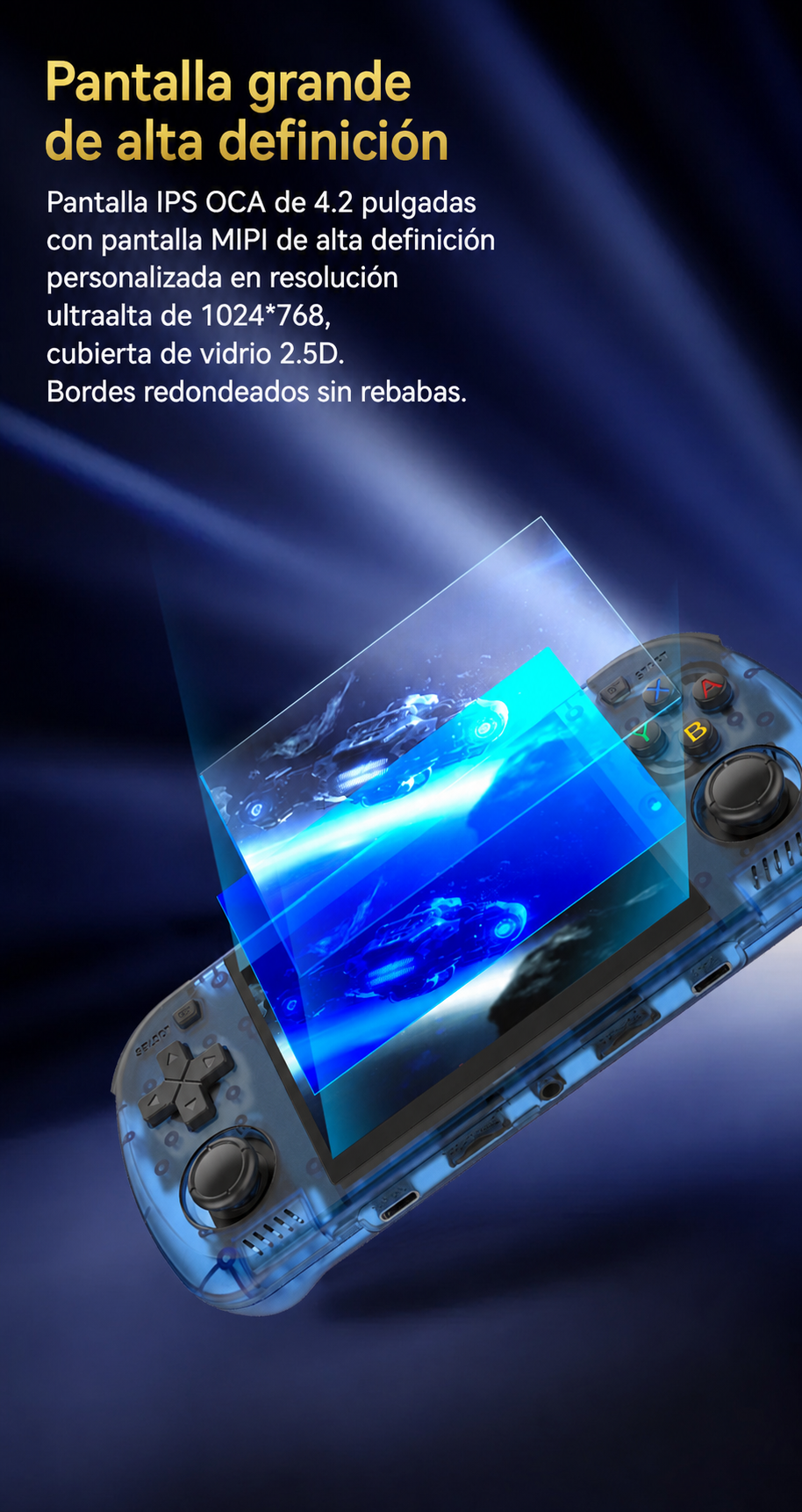 Consola retro portátil R36H pantalla IPS 3.5" - 16