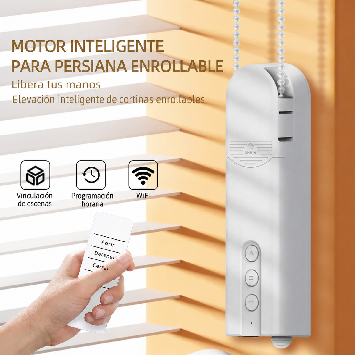 Motor inteligente para persiana enrollable con WiFi y Bluetooth - 1