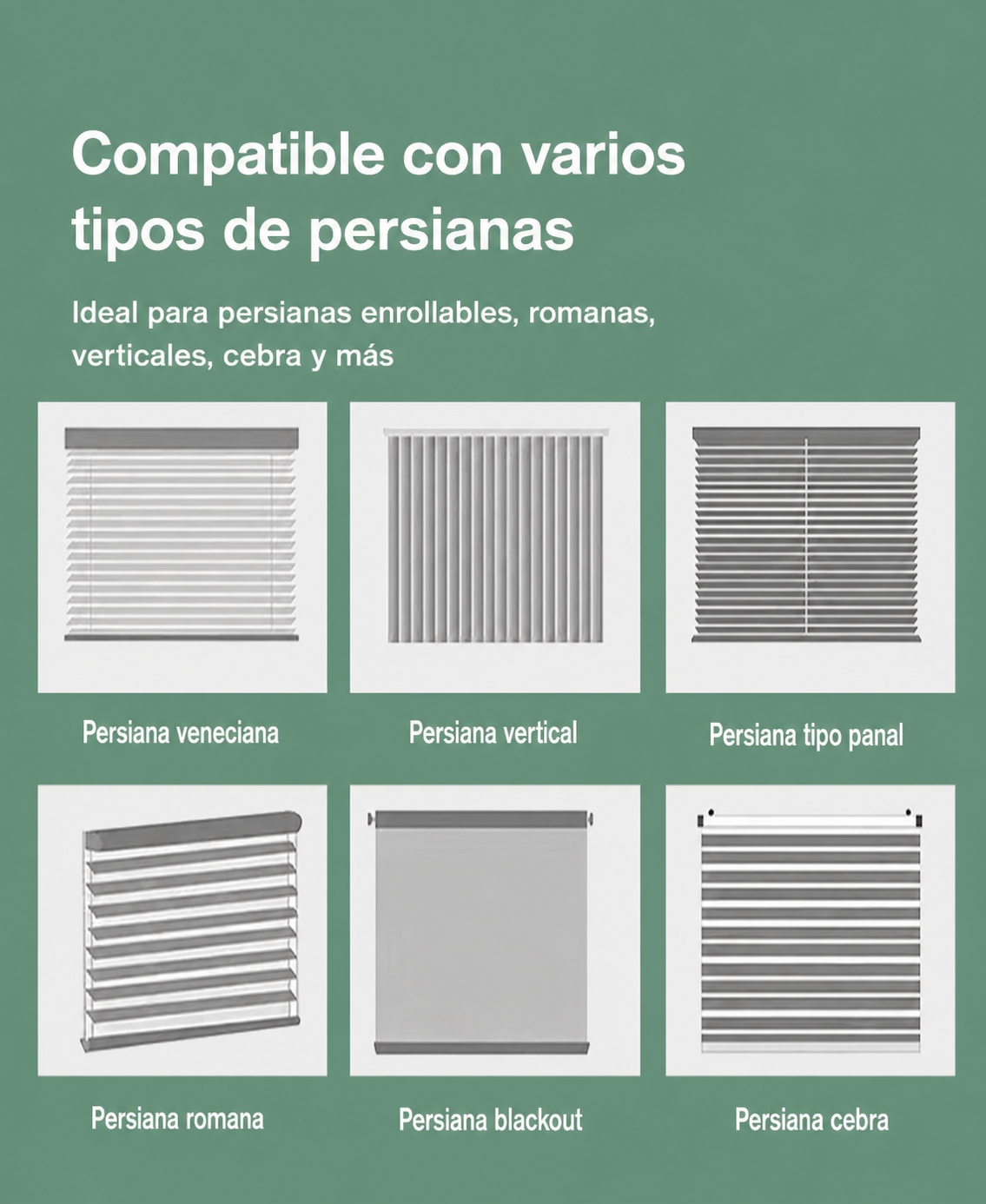 Motor inteligente para persiana enrollable con WiFi y Bluetooth - 13