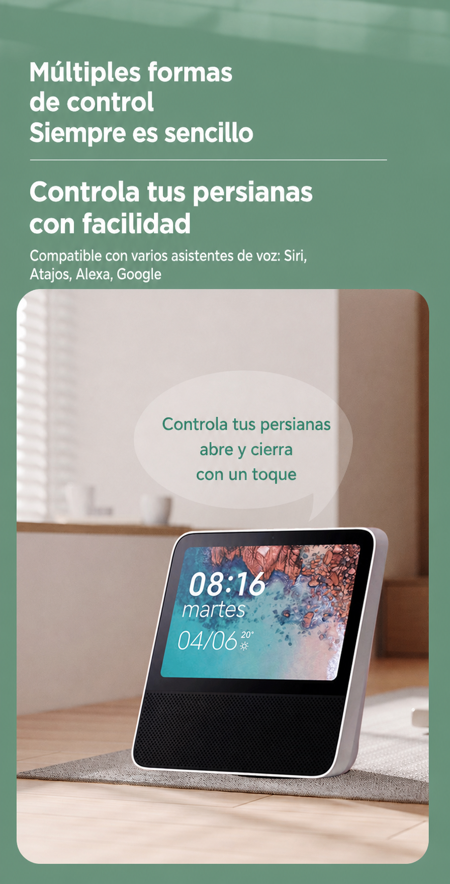 Motor inteligente para persiana enrollable con WiFi y Bluetooth - 15