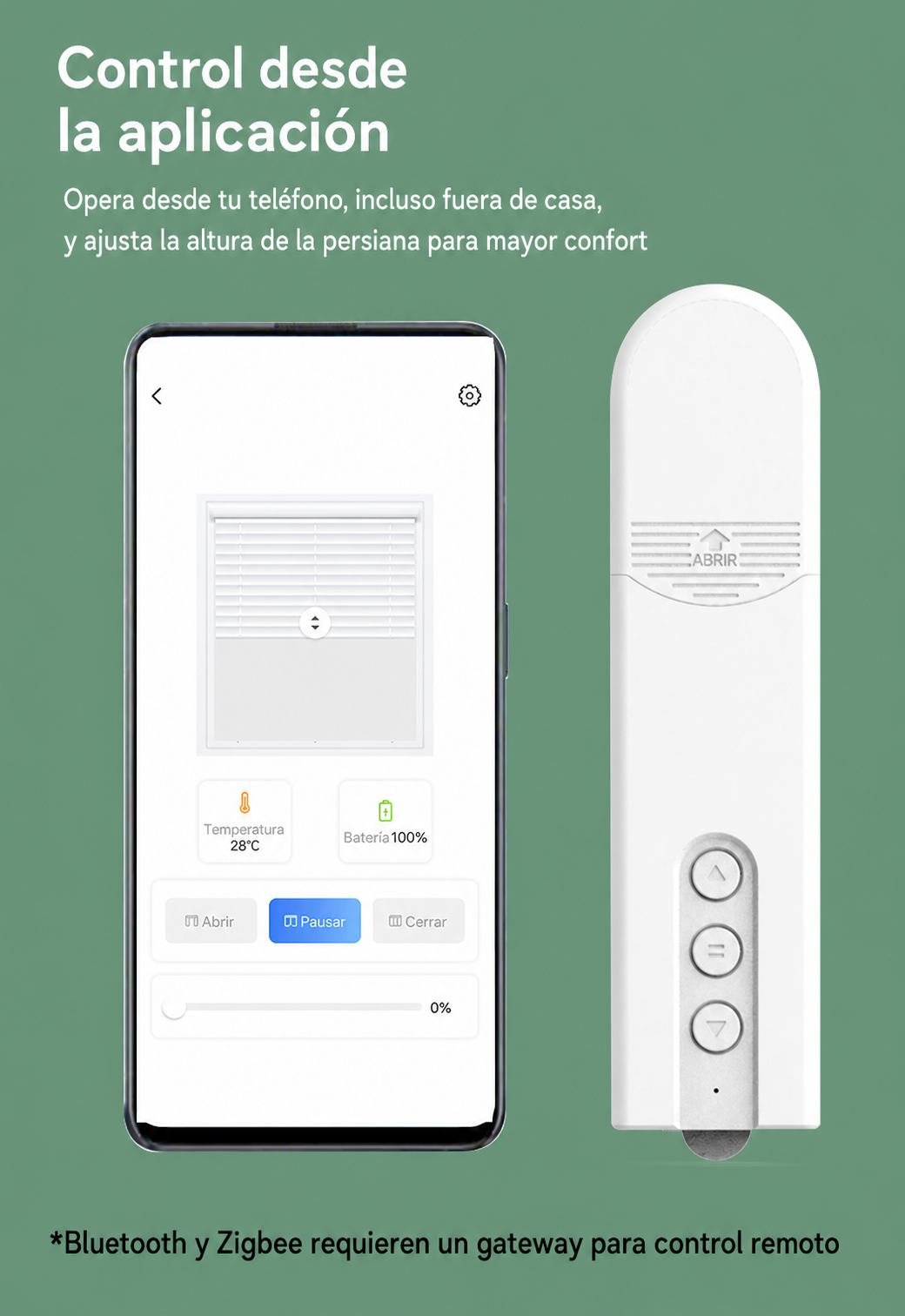 Motor inteligente para persiana enrollable con WiFi y Bluetooth - 16