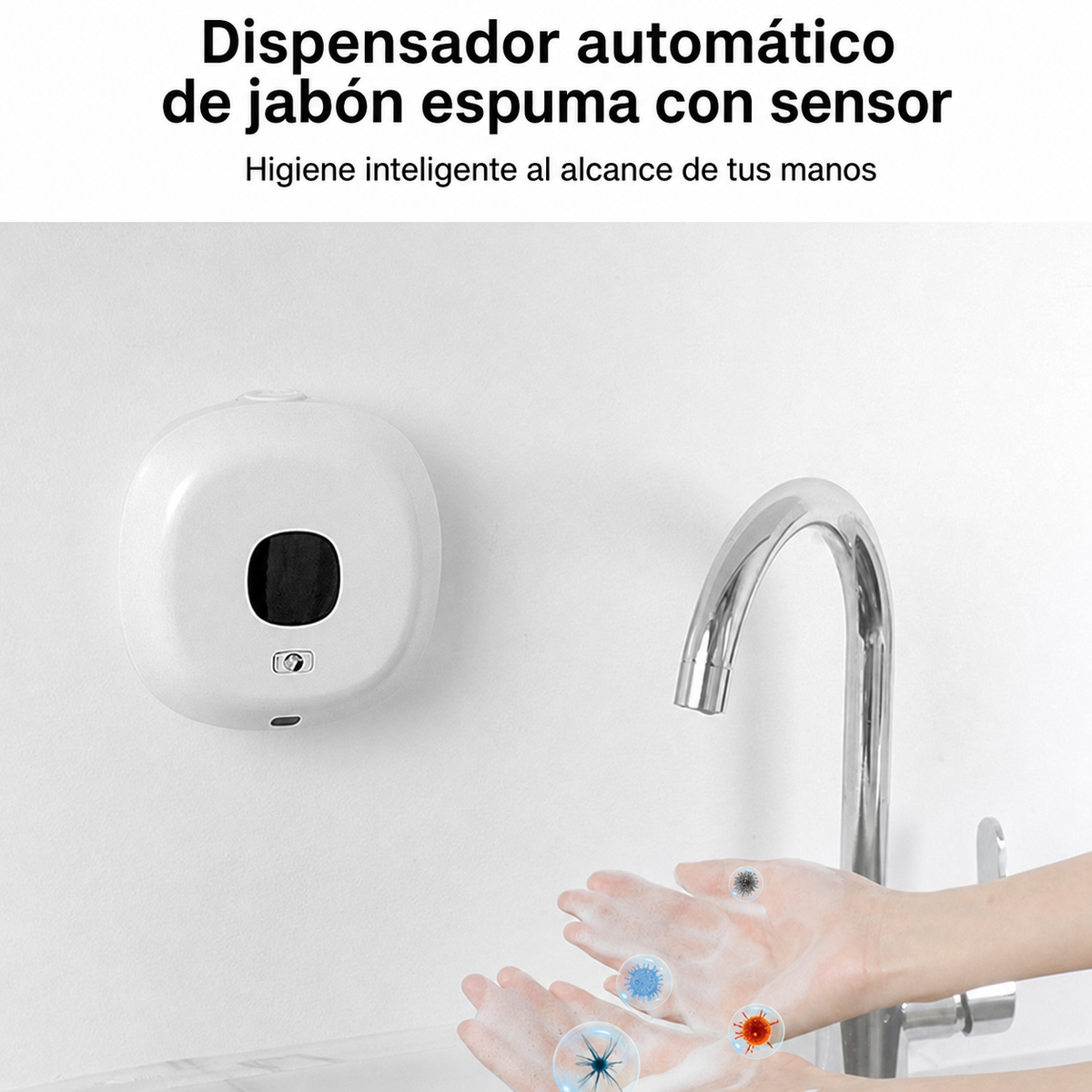 Dispensador automático de jabón espuma con sensor - 2