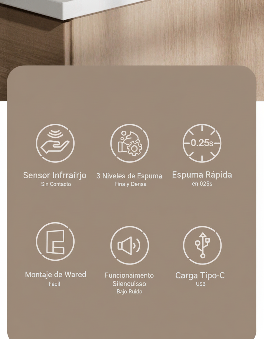 Dispensador automático de jabón espuma - 11