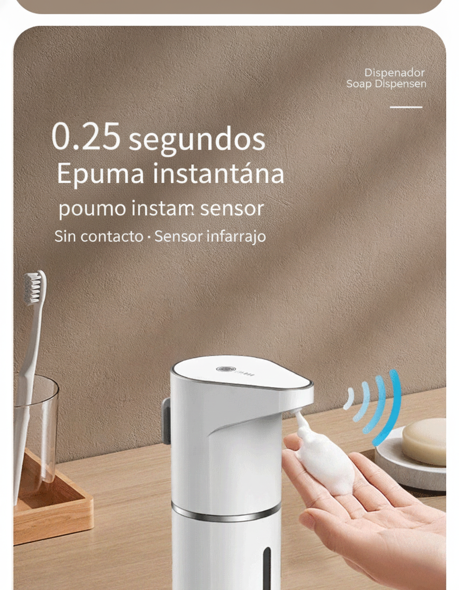 Dispensador automático de jabón espuma - 12