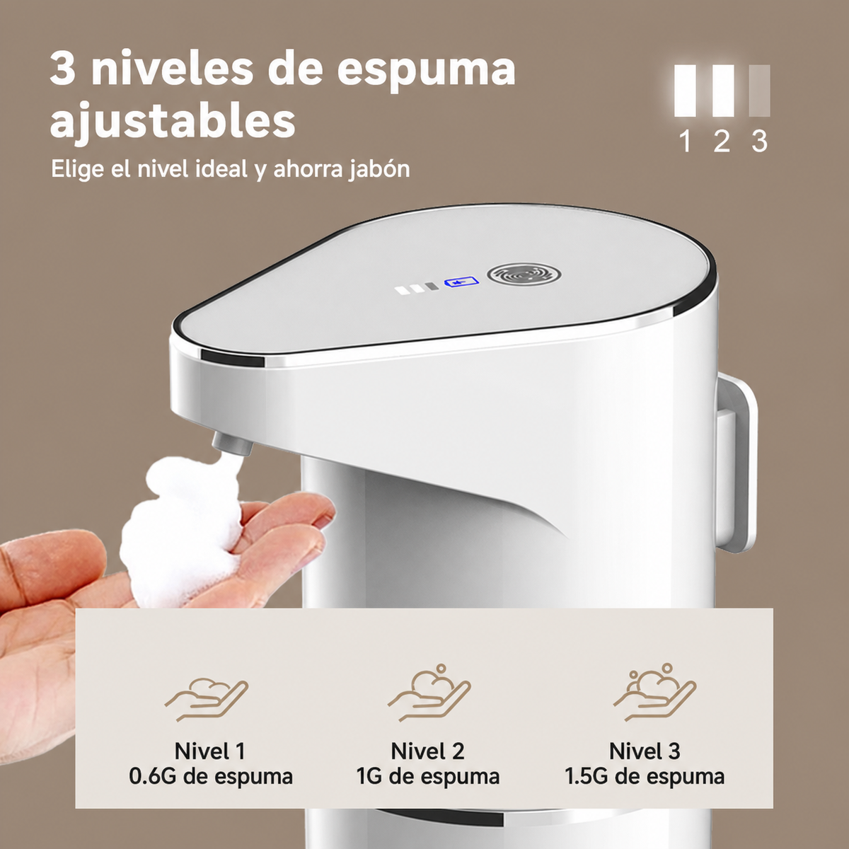 Dispensador automático de jabón espuma - 2