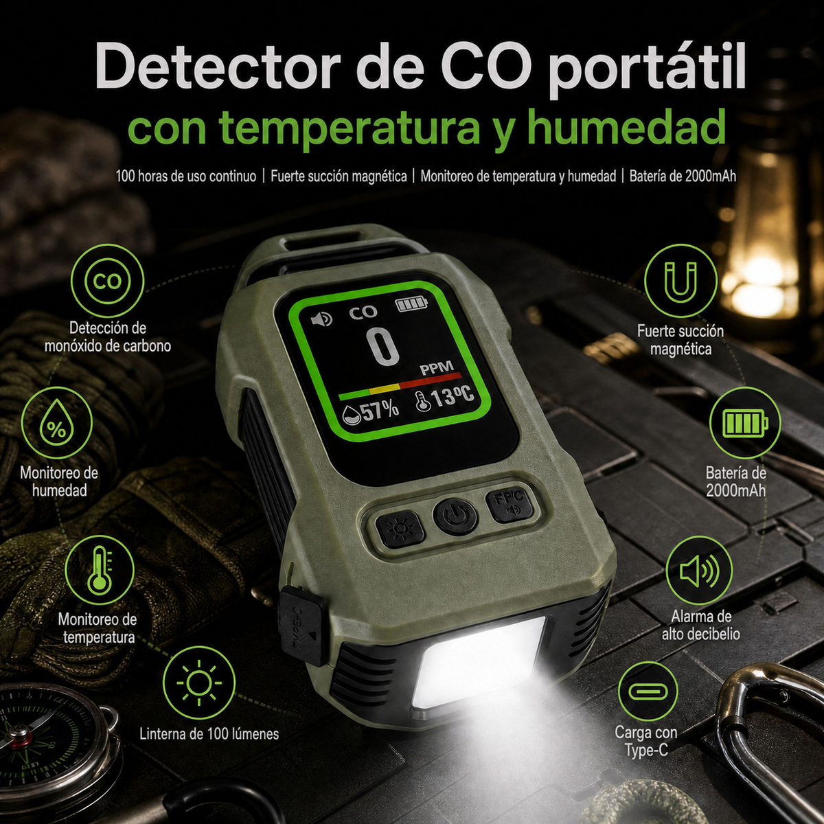 Detector de CO portátil - 2