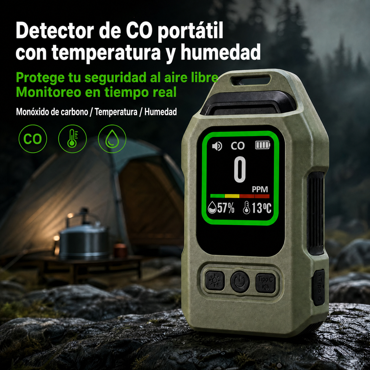 Detector de CO portátil - 3