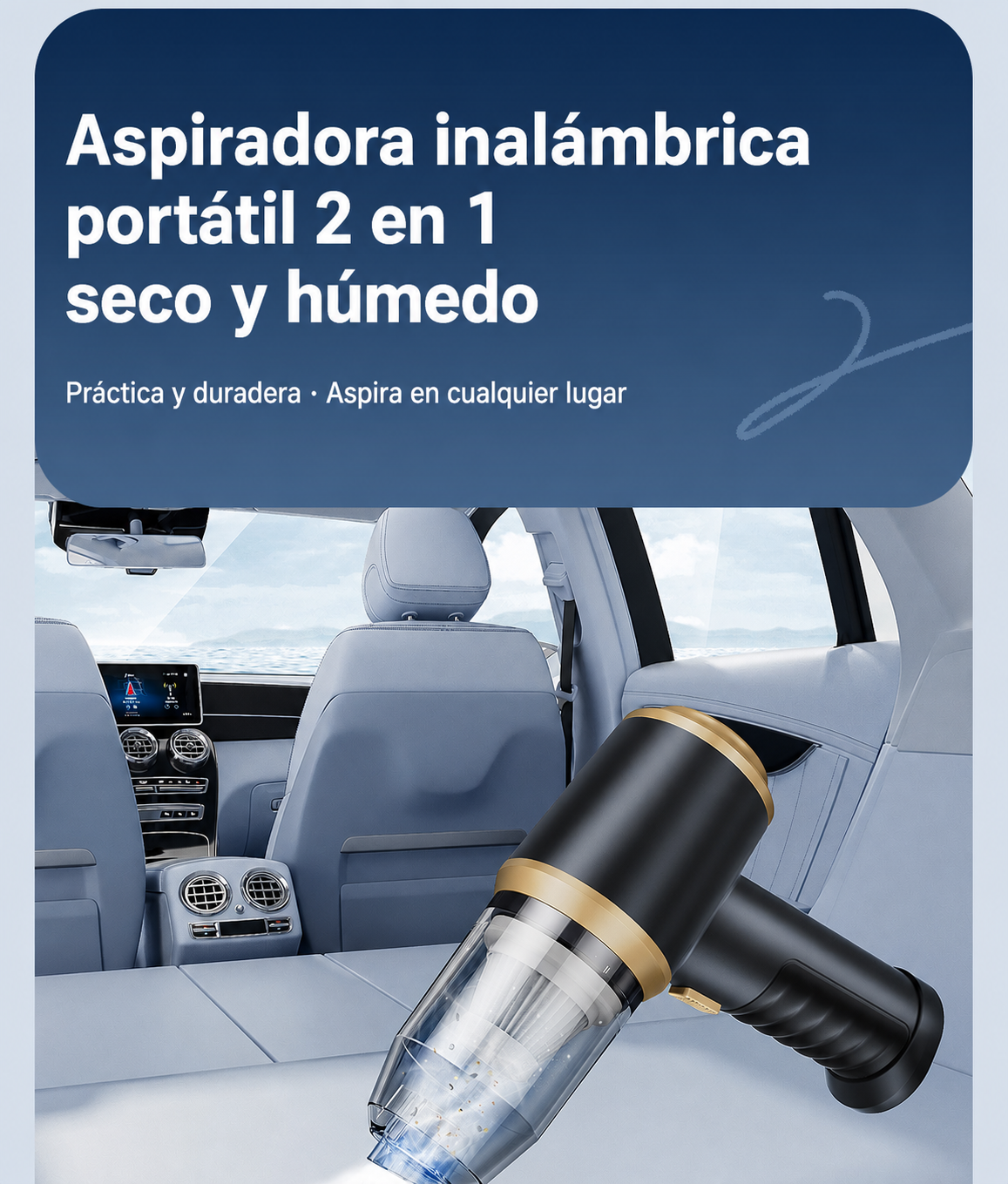 Aspiradora inalámbrica portátil | seco y húmedo - 12
