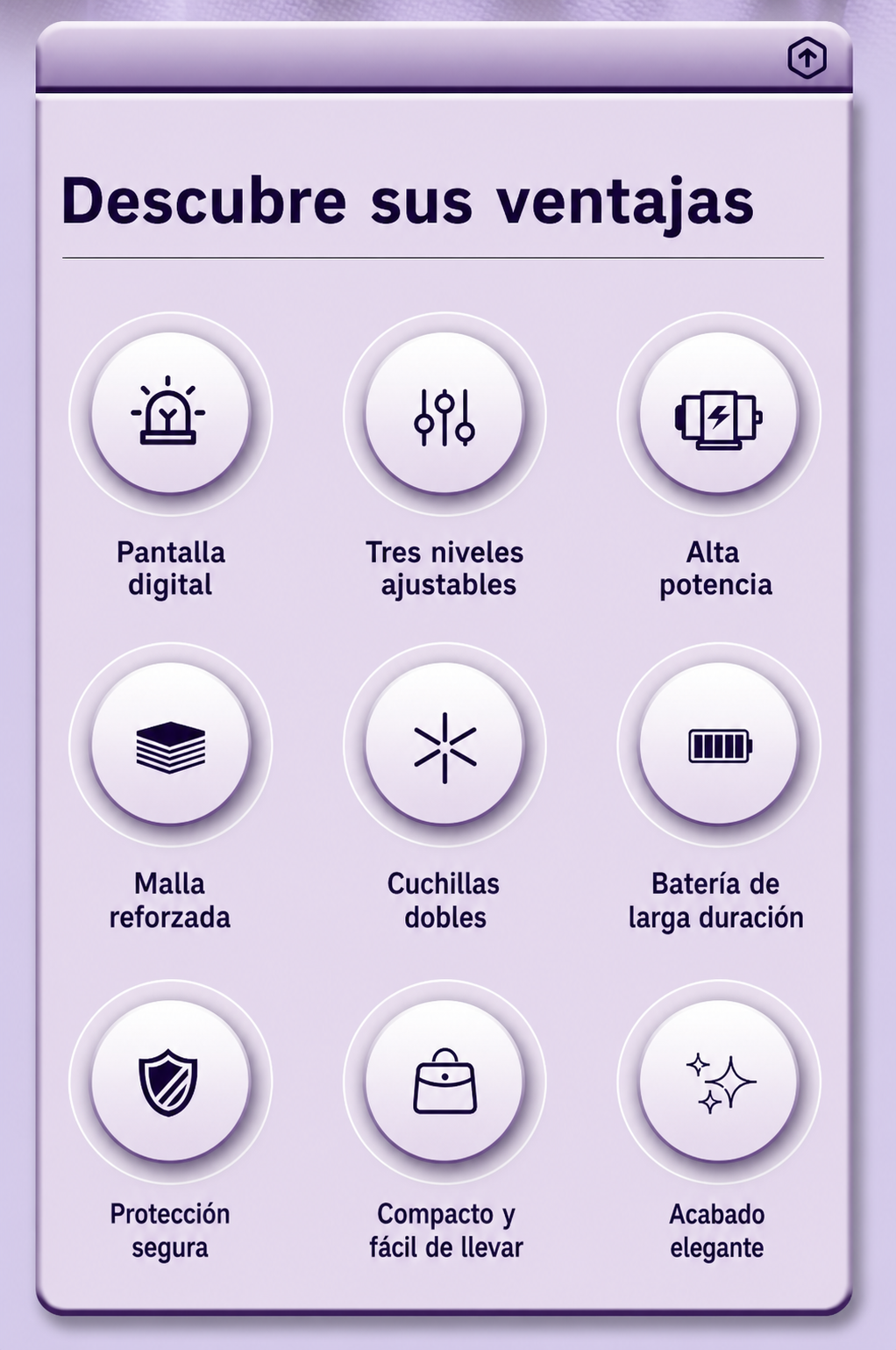 Quitapelusas recargable | 3 velocidades - 8