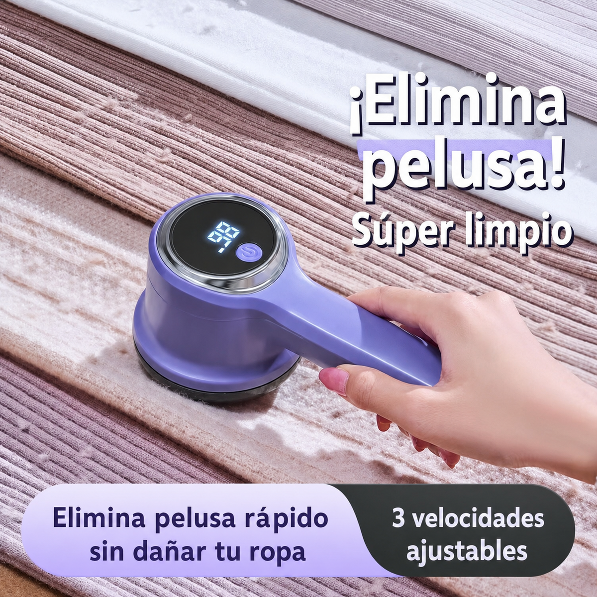 Quitapelusas recargable | 3 velocidades - 3