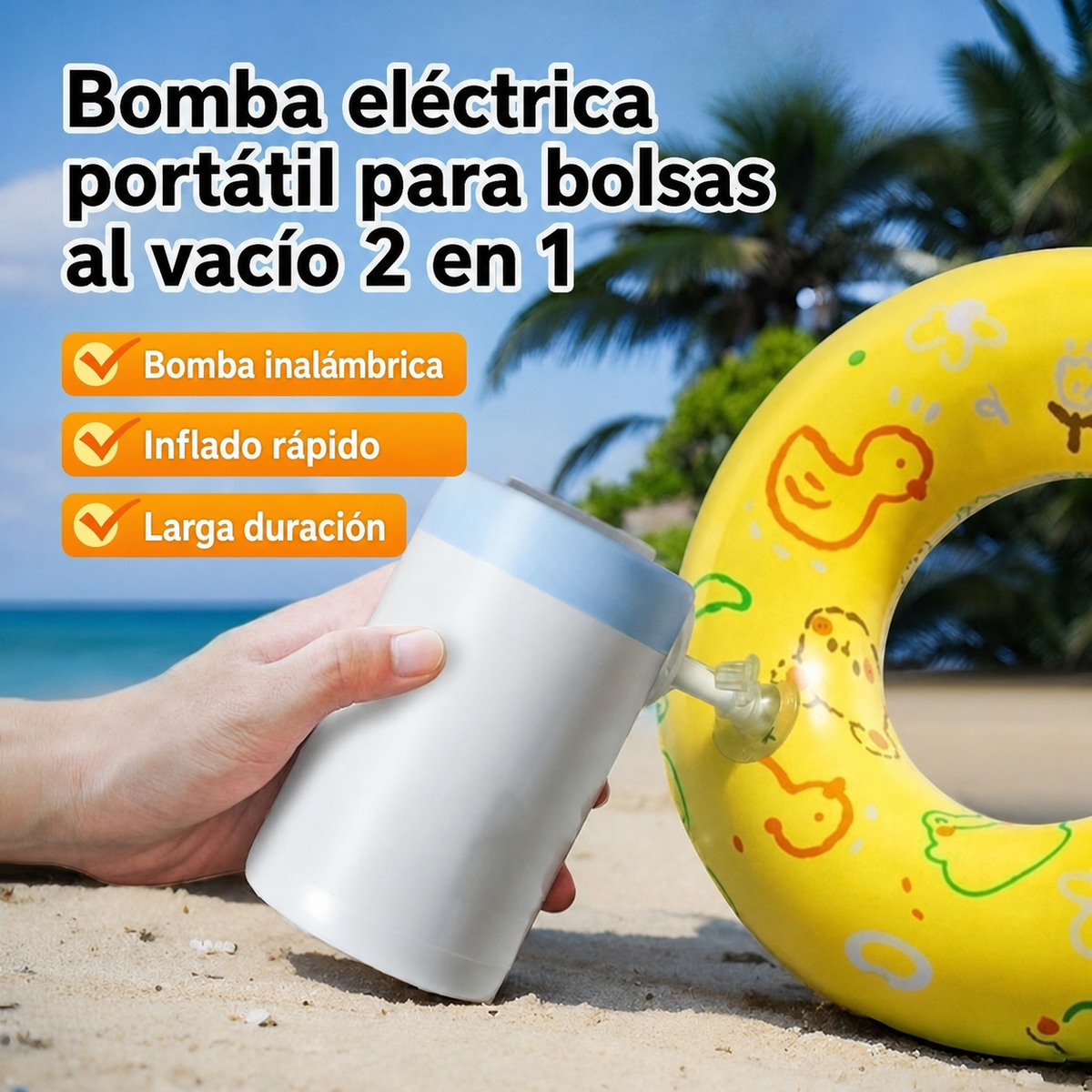 Bomba eléctrica portátil 2 en 1 - 3