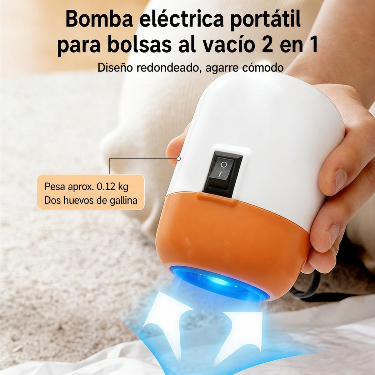 Bomba eléctrica portátil 2 en 1 - 4
