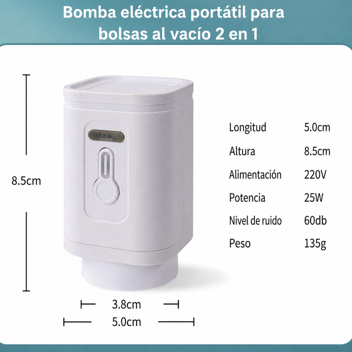Bomba eléctrica portátil 2 en 1 - 9