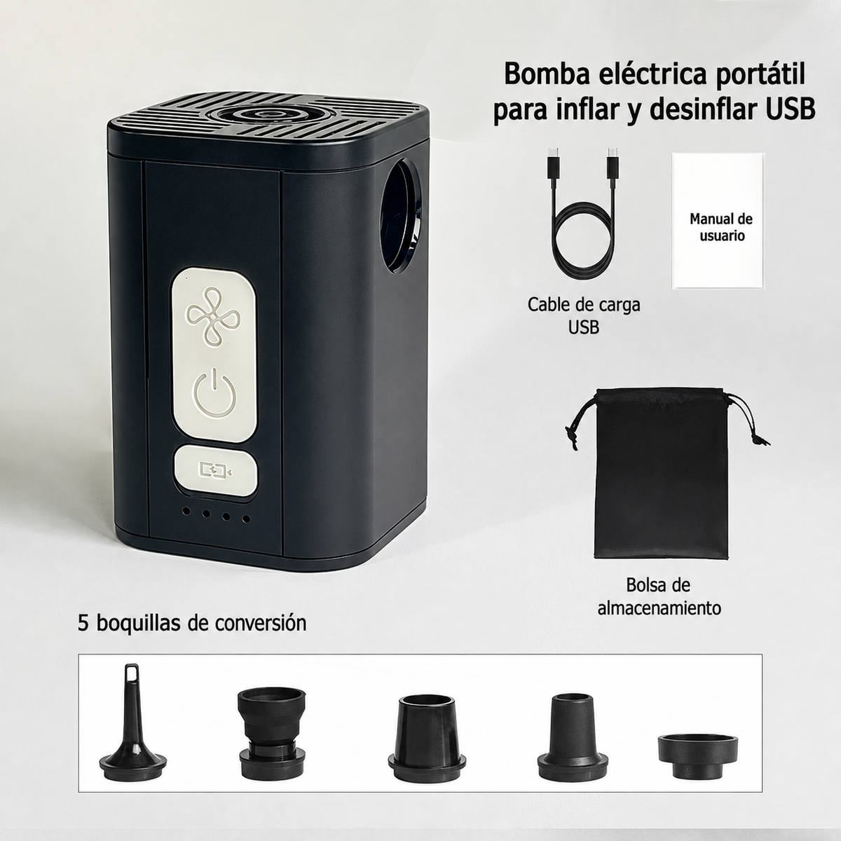 Bomba eléctrica portátil USB - 6