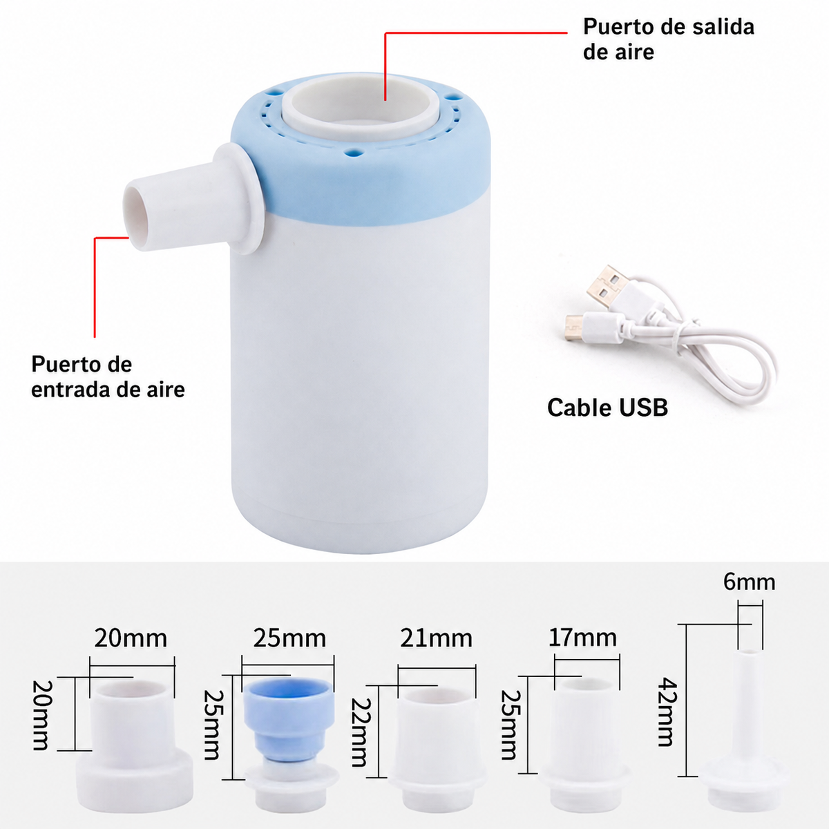 Bomba eléctrica portátil USB - 9