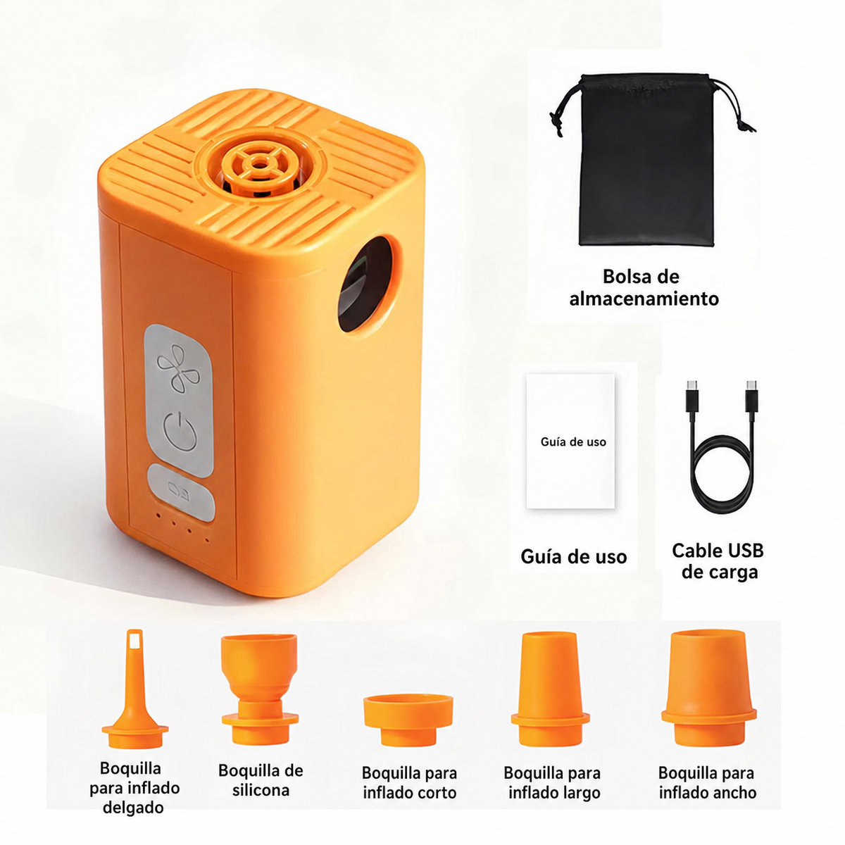 Bomba de Aire Inalámbrica USB para Camping - 8