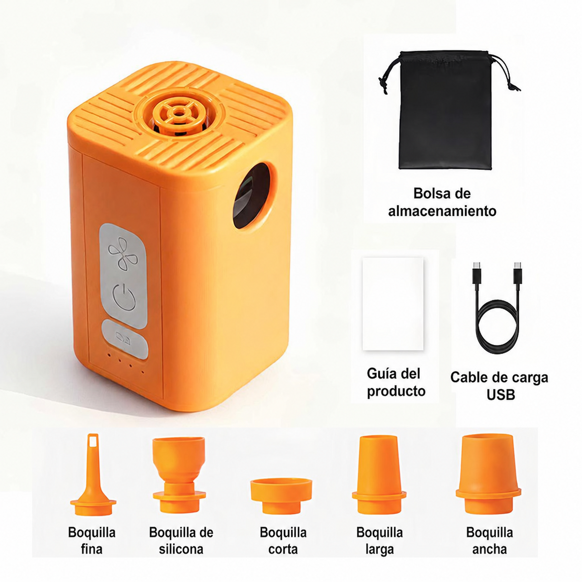 Bomba de Aire Inalámbrica USB para Camping