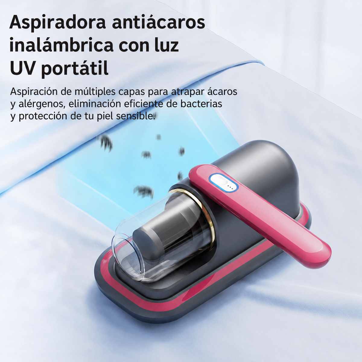 Aspiradora antiácaros portátil con luz UV - 2