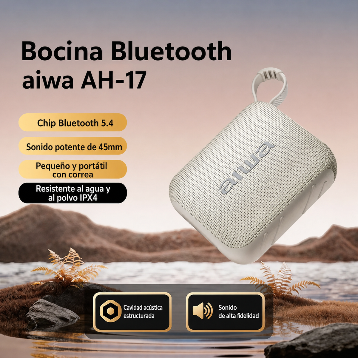 Bocina Bluetooth aiwa AH-17