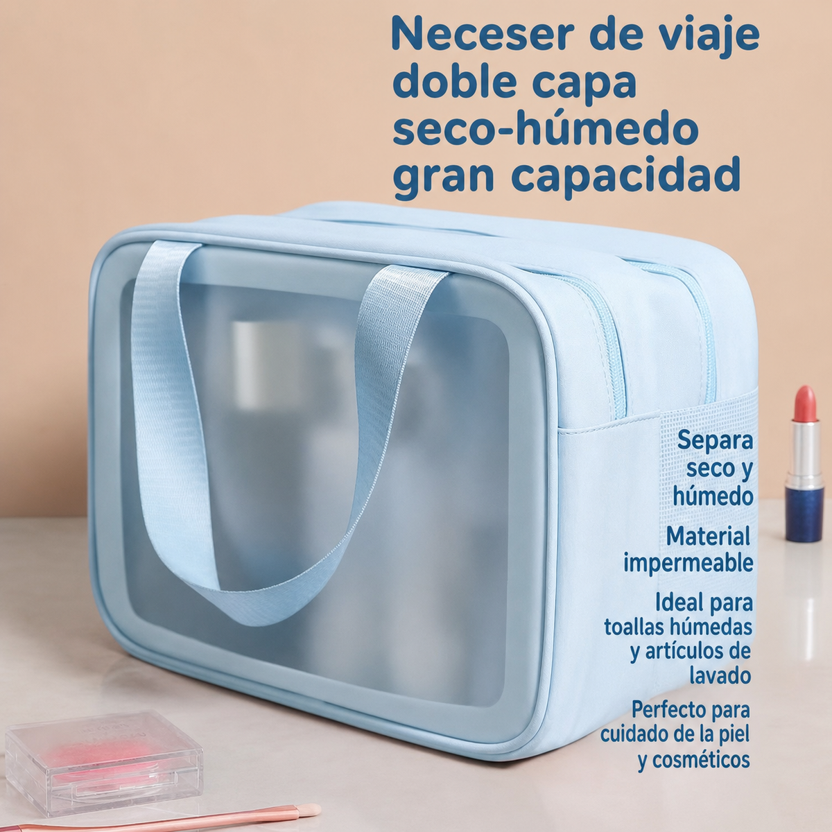 Neceser de viaje doble capa - 12