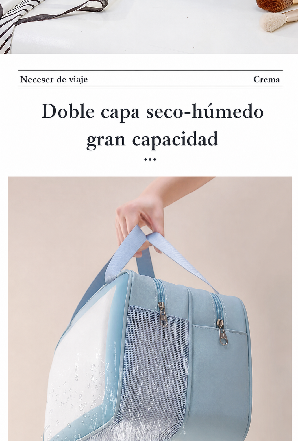 Neceser de viaje doble capa - 14
