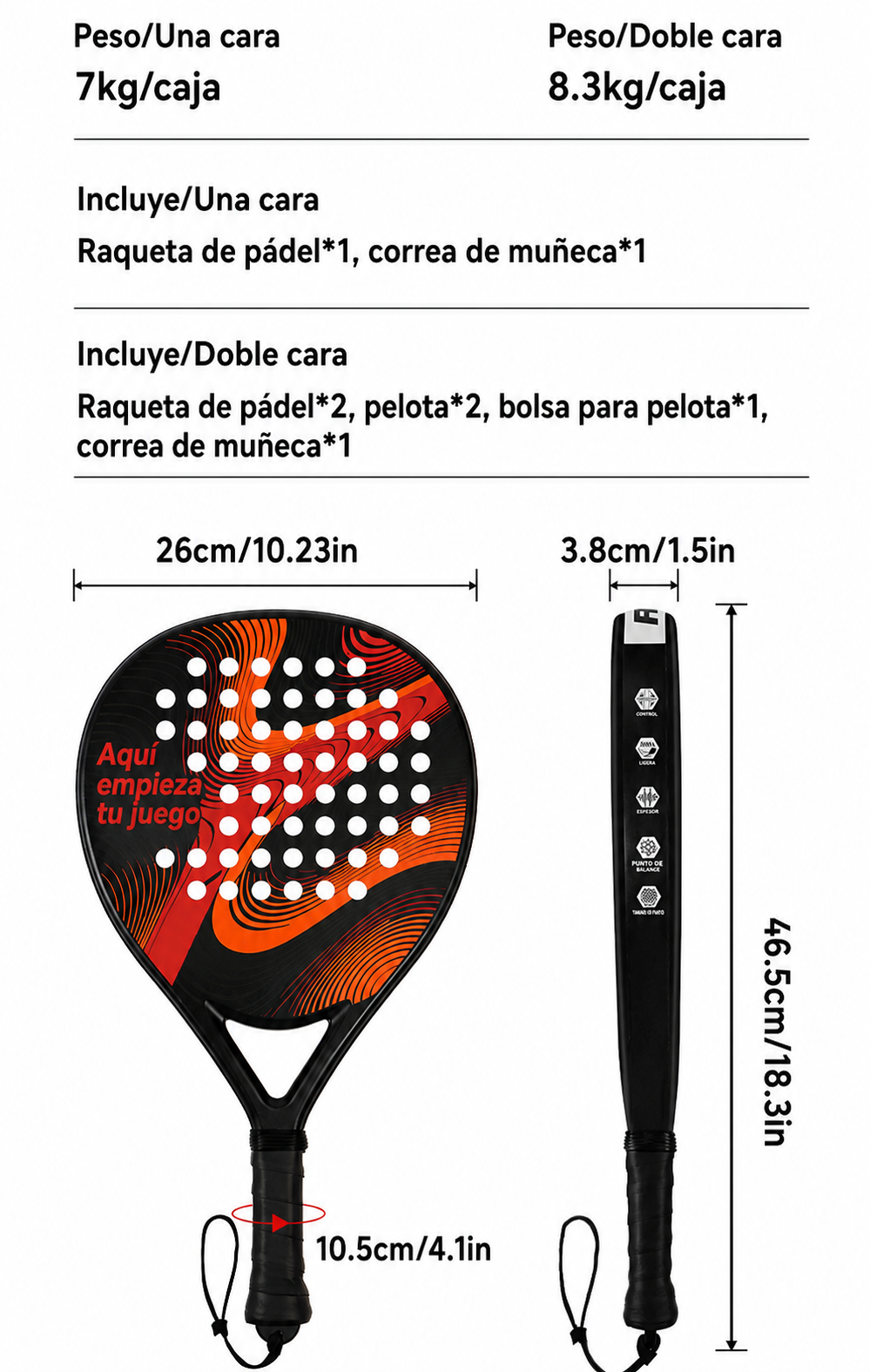 Pala de Pádel ABS - 11