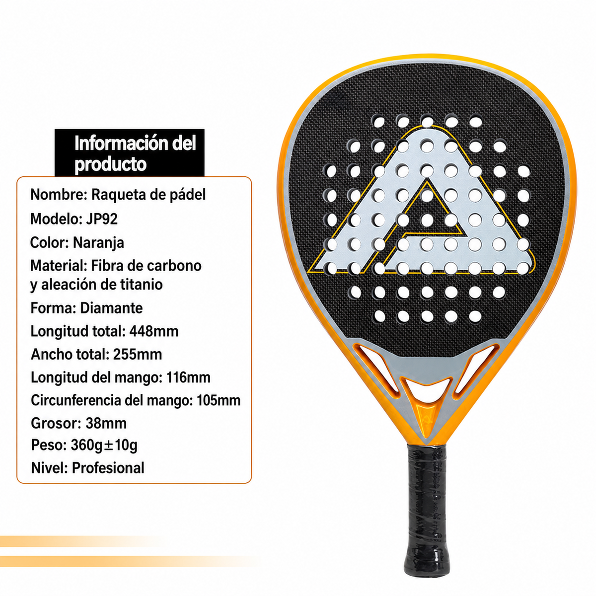 Pala de Pádel Pro Amasport - 6