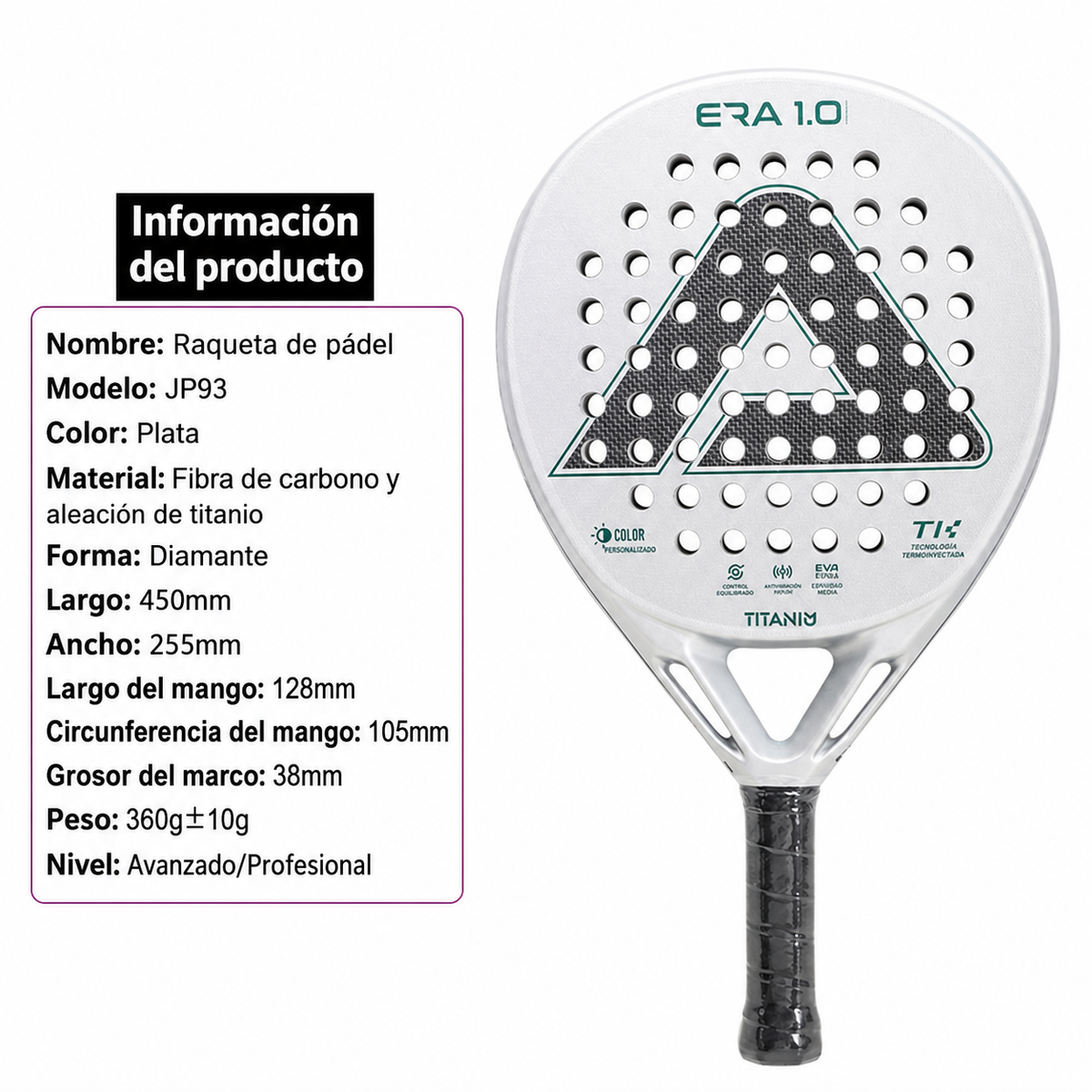 Pala de Pádel Pro Amasport - 8