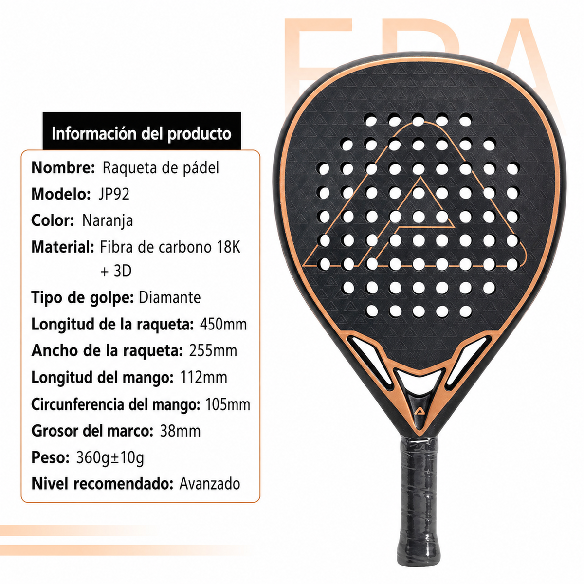Pala de Pádel Pro Amasport - 9