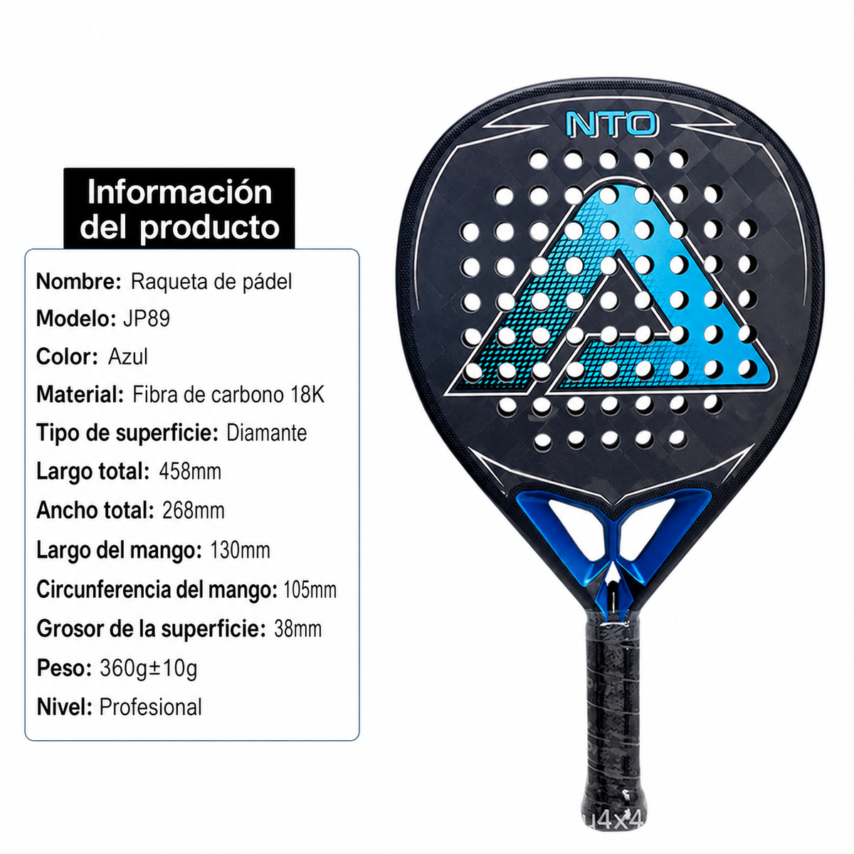 Pala de Pádel Pro Amasport - 10