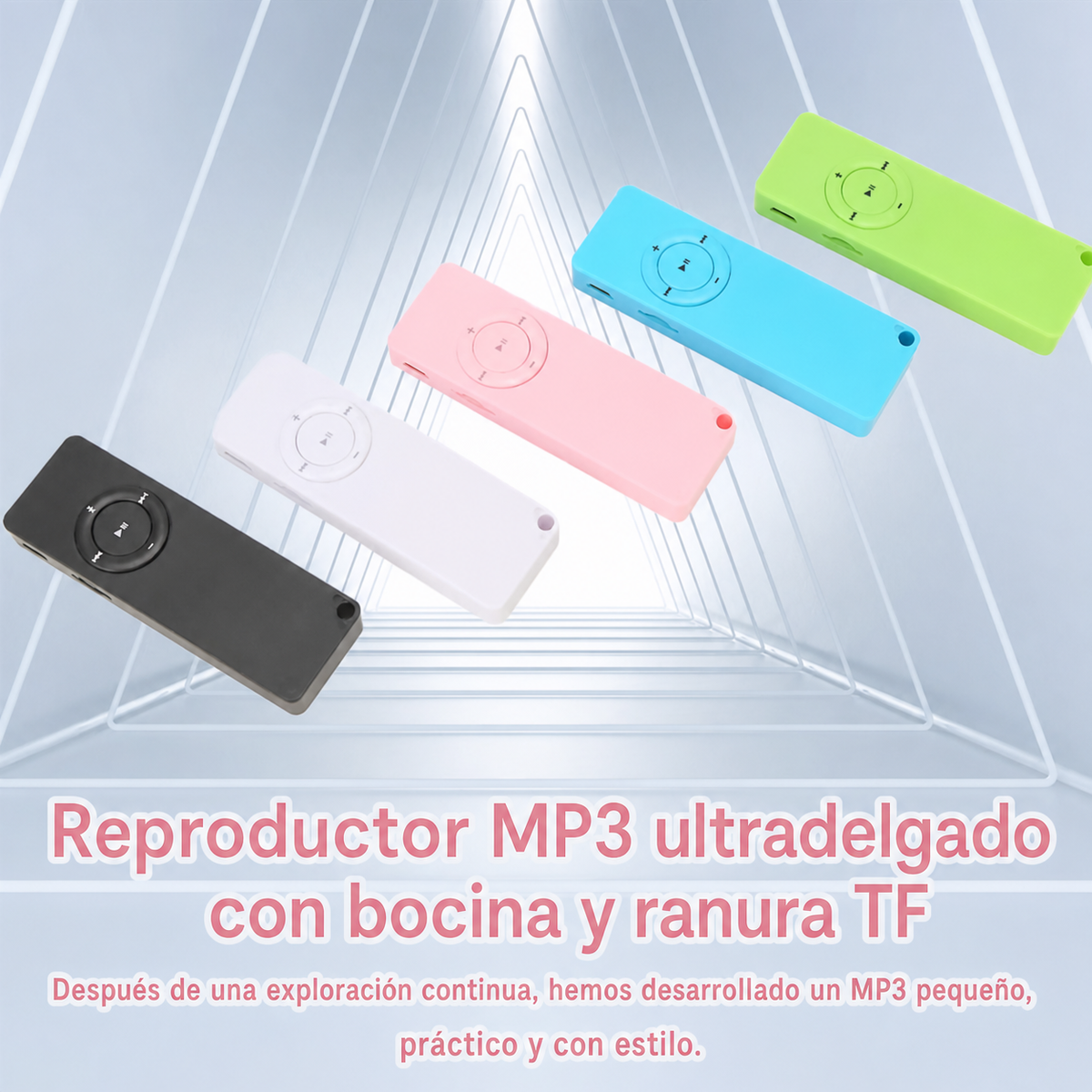 Reproductor MP3 ultradelgado con bocina y ranura TF - 2
