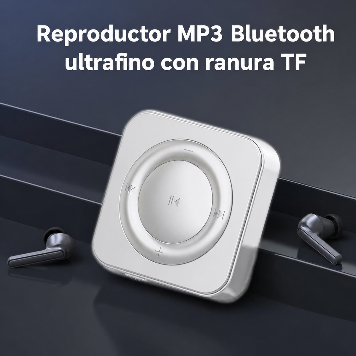 Reproductor MP3 Bluetooth ultrafino con ranura TF - 2
