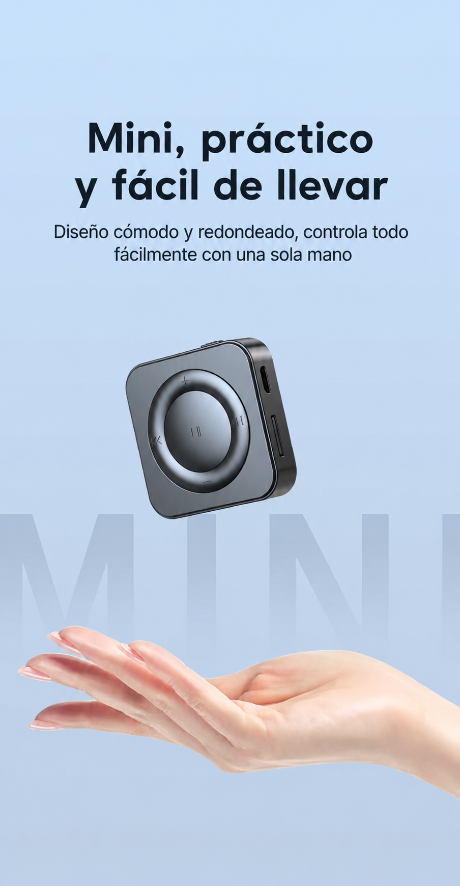 Reproductor MP3 Bluetooth ultrafino con ranura TF - 10