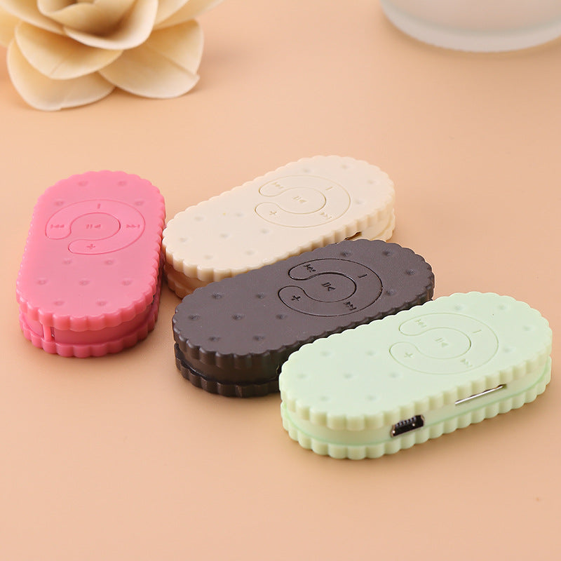 Reproductor MP3 Mini Clip Forma de Galleta con Tarjeta TF - 2